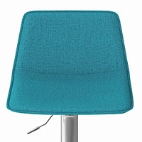 Simpli Home - Hopkins Adjustable Bar Stool - Aqua Blue