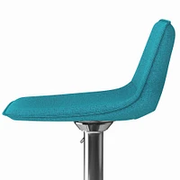 Simpli Home - Hopkins Adjustable Bar Stool - Aqua Blue