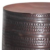 Simpli Home - Johnsen Large Metal Accent Table - Oil Rubbed Bronze