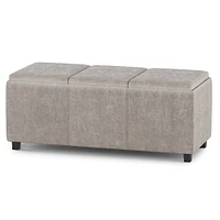 Simpli Home - Avalon Storage Ottoman