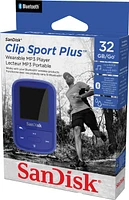 SanDisk - Clip Sport Plus 32GB MP3 Player - Blue