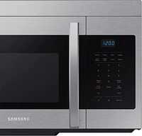 Samsung - 1.6 cu. ft. Over-the-Range Microwave with Auto Cook - Stainless Steel