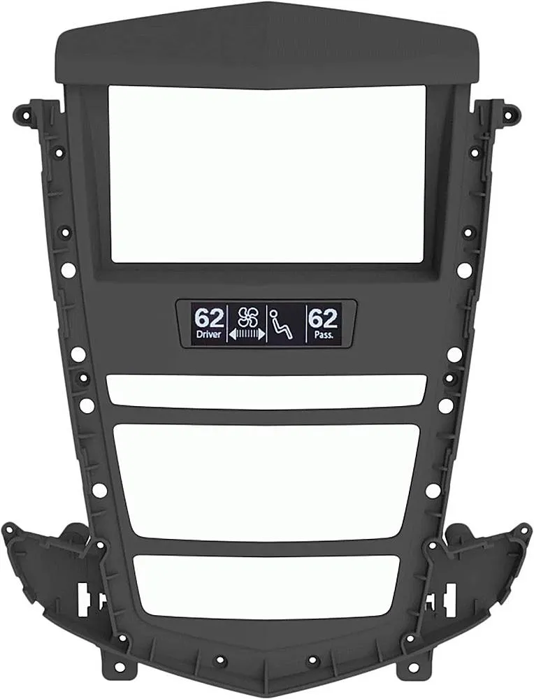 Metra - Dash Kit for Select 2010-2012 Cadillac SRX Vehicles - Black With Silver