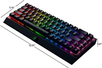 Razer - BlackWidow V3 Mini Hyperspeed 65% Wireless Mechanical Clicky Tactile Switch Gaming Keyboard with Chroma RGB Backlighting - Black