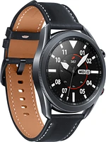 Samsung - Geek Squad Certified Refurbished Galaxy Watch3 Smartwatch 45mm Stainless LTE - Mystic Black