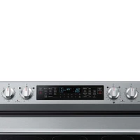 Samsung - 6.3 cu. ft. Smart Freestanding Electric Range with Flex Duo, No-Preheat Air Fry & Griddle