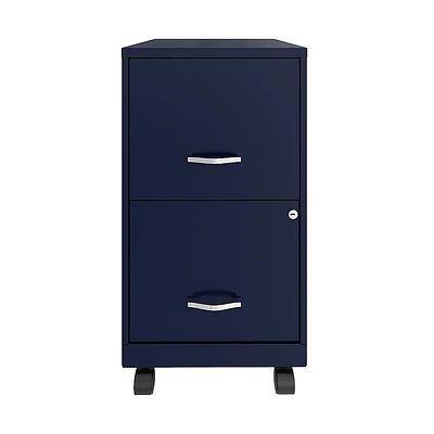 Space Solutions - 18" 2 Drawer Mobile Smart Vertical File Cabinet