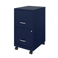 Space Solutions - 18" 2 Drawer Mobile Smart Vertical File Cabinet