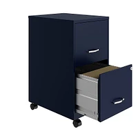 Space Solutions - 18" 2 Drawer Mobile Smart Vertical File Cabinet