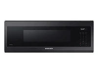 Samsung - 1.1 cu. ft. Smart SLIM Over-the-Range Microwave with CFM Hood Ventilation, Wi-Fi & Voice Control