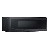 Samsung - 1.1 cu. ft. Smart SLIM Over-the-Range Microwave with CFM Hood Ventilation, Wi-Fi & Voice Control