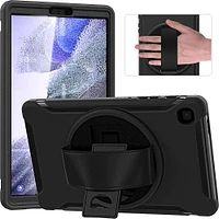 SaharaCase - PROTECTION Hand Strap Series Case for Samsung Galaxy Tab A7 Lite - Black