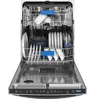 GE Profile - Top Control Smart Built-In Stainless Steel Tub Dishwasher with 3rd Rack and Microban, 42dBA - Stainless Steel