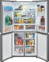 Frigidaire - 17.4 Cu. Ft. 4-Door French Door Refrigerator - Stainless Steel