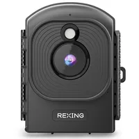 Rexing - TL1 Time-Lapse Camera 1080P Full HD Video with 2.4" LCD and 110° Wide-Angle Lens - Black