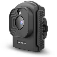 Rexing - TL1 Time-Lapse Camera 1080P Full HD Video with 2.4" LCD and 110° Wide-Angle Lens - Black