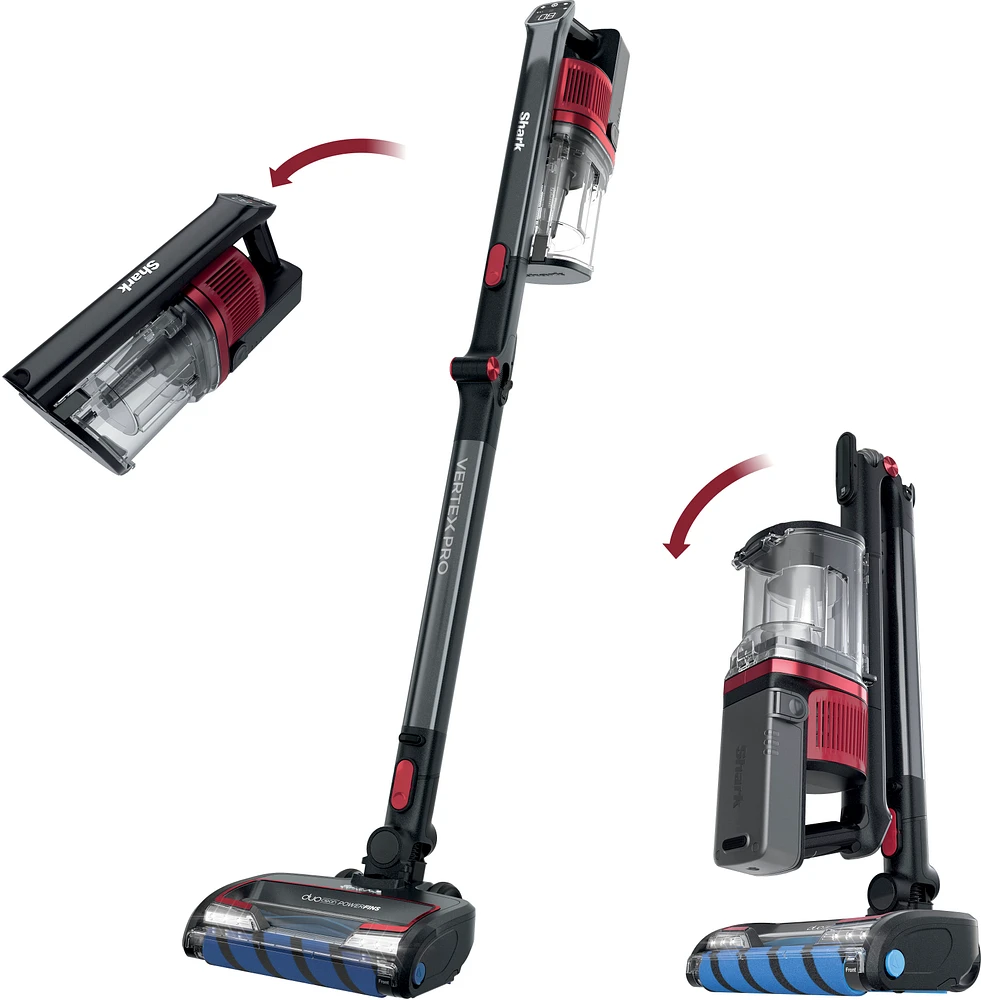 Shark - Vertex Pro Cordless Stick Vacuum with DuoClean PowerFins - Gray