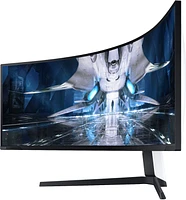 Samsung - Geek Squad Certified Refurbished Odyssey Neo 49" LED Curved FreeSync and G-SYNC Compatable Monitor with HDR - Black
