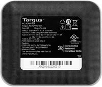 Targus - 65W USB-C/USB-A Laptop Charger - Black