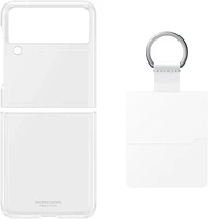 Clear Cover with Ring for Samsung Galaxy Z Flip3 - Transparent