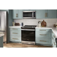 Whirlpool - 6.4 Cu. Ft. Freestanding Electric True Convection Range with Air Fry for Frozen Foods - Stainless Steel