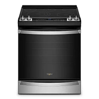 Whirlpool - 6.4 Cu. Ft. Freestanding Electric True Convection Range with Air Fry for Frozen Foods - Stainless Steel