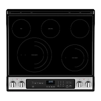 Whirlpool - 6.4 Cu. Ft. Freestanding Electric True Convection Range with Air Fry for Frozen Foods - Stainless Steel