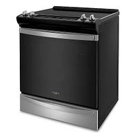 Whirlpool - 6.4 Cu. Ft. Freestanding Electric True Convection Range with Air Fry for Frozen Foods - Stainless Steel