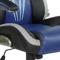 OSP Home Furnishings - Ice Knight Gaming Chair in - Blue