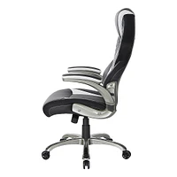 OSP Home Furnishings - Oversite Gaming Chair in Faux Leather - White