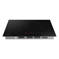 Samsung - 30" Smart Induction Cooktop with Wi-Fi - Black