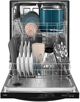 Whirlpool - 24" Top Control Built-In Dishwasher with Stainless Steel Tub, Large Capacity with Tall Top Rack, 50 dBA