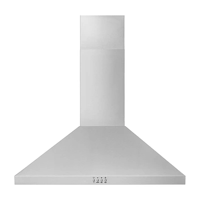 Whirlpool - 30" Chimney Wall Mount Range Hood - Stainless Steel