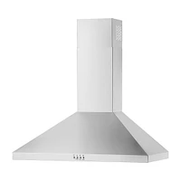 Whirlpool - 30" Chimney Wall Mount Range Hood - Stainless Steel