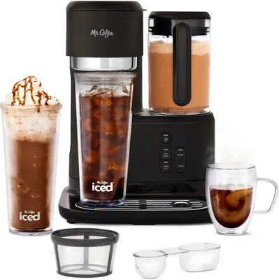 Mr. Coffee Frappe Single-Serve Iced and Hot Coffee Maker/Blender - Black