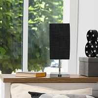 Simple Designs - Petite Stick Lamp with USB Charging Port and Fabric Shade