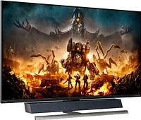 Philips - Geek Squad Certified Refurbished Momentum 55" LED 4K HDR Gaming Monitor - Black