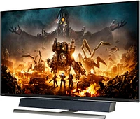 Philips - Geek Squad Certified Refurbished Momentum 55" LED 4K HDR Gaming Monitor - Black