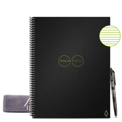 Rocketbook - Core Smart Reusable Notebook Lined 8.5" x 11