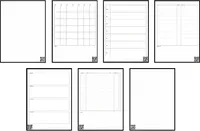 Rocketbook - Fusion Smart Reusable Notebook 7 Page Styles 8.5" x 11