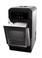 Frigidaire - 21" 44 lb Freestanding Crunchy Chewable Nugget Icemaker - Silver