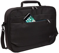 Case Logic - Advantage 17.3" Laptop Briefcase - Black