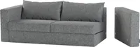 Elephant in a Box - Dynamic 2-Seat Fabric Sofa - Grey