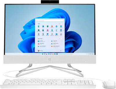 HP - 21.5" All-In-One - Intel Celeron - 4GB Memory - 128GB SSD - Snow White