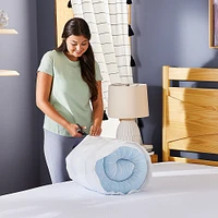 Sleep Innovations - 2" Cooling Gel Memory Foam Mattress Topper - Full - Blue