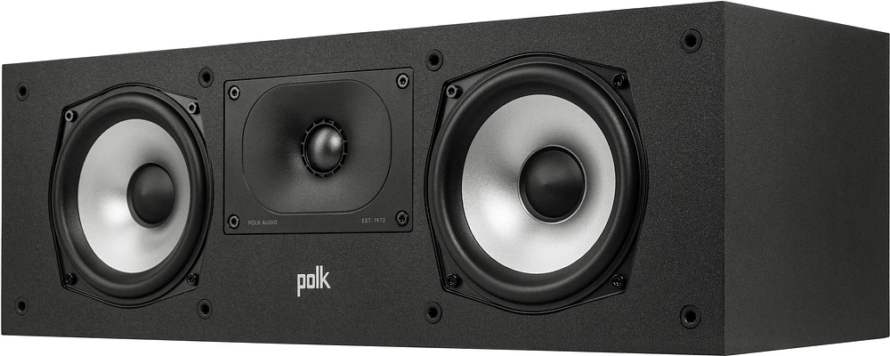 Polk Audio - Monitor XT30 Center Channel Speaker - Midnight Black