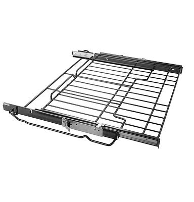 GE - 30" Never-Scrub Heavy-Duty Roller Rack Accessory - Silver