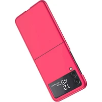 SaharaCase - Hard Shell Silicone Case for Samsung Galaxy Z Flip3 5G - Red