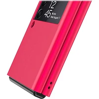 SaharaCase - Hard Shell Silicone Case for Samsung Galaxy Z Flip3 5G - Red