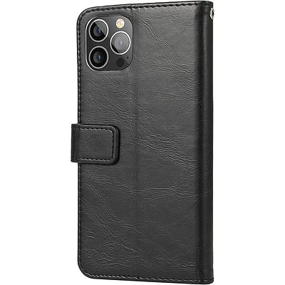 SaharaCase - Folio Wallet Case for Apple iPhone 13 Pro Max - Black